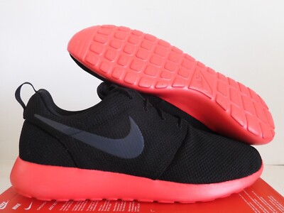 NIKE ROSHE ONE BLACK-ANTHRACITE-SIREN RED SZ 14 [511881-016]
