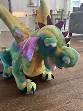 Melissa  Doug Dragon Plush 3' Giant Rainbow Stuffed Animal Large