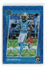 2021 Panini Optic Football Shi Smith #292 Rated Rookie Blue Scope Prizm