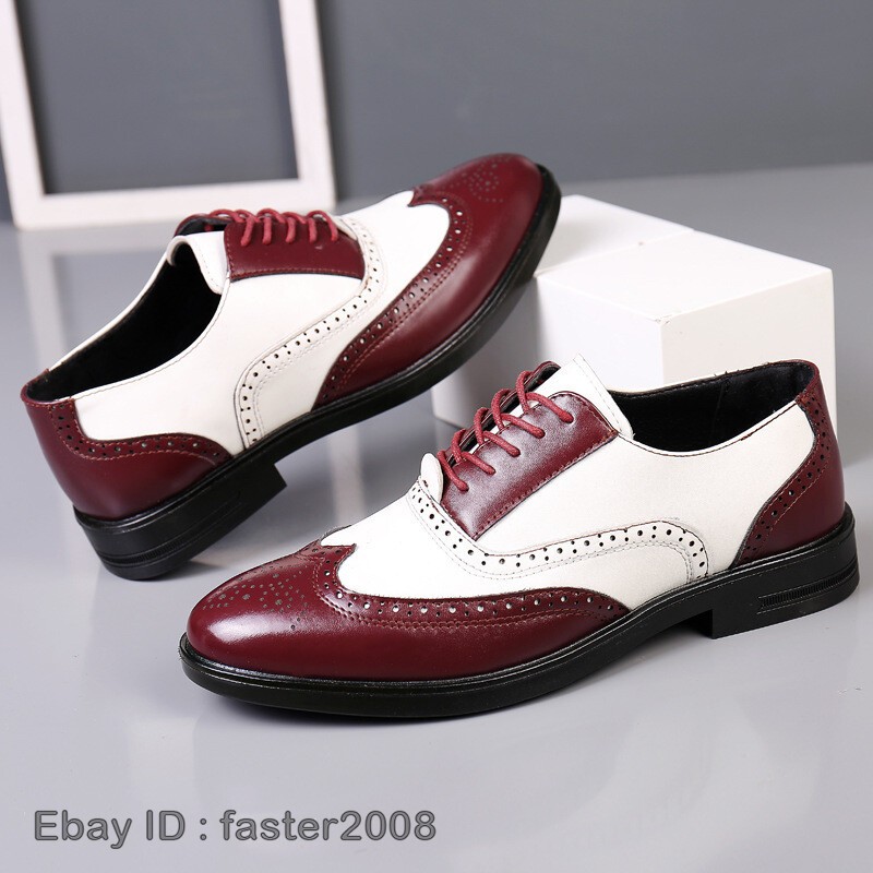 SAOLA Scarpe eleganti da uomo Brogues Derby scarpe Oxford formali scarpe da lavoro stringate