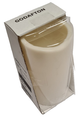 IKEA Godafton LED Blockkerze Kerze natur 14cm Innen/Außen - batteriebetrieben