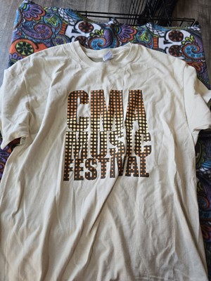Mens Khaki CMA Music Festival 42nd Country Music Nashville 2013 T-Shirt Any LG