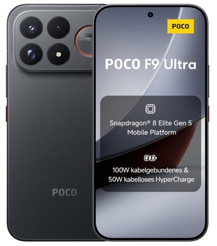 Xiaomi POCO F9 Ultra - Black - 12GB+256GB - 200MP - 6,9" - 8.050mAh - NUOVO