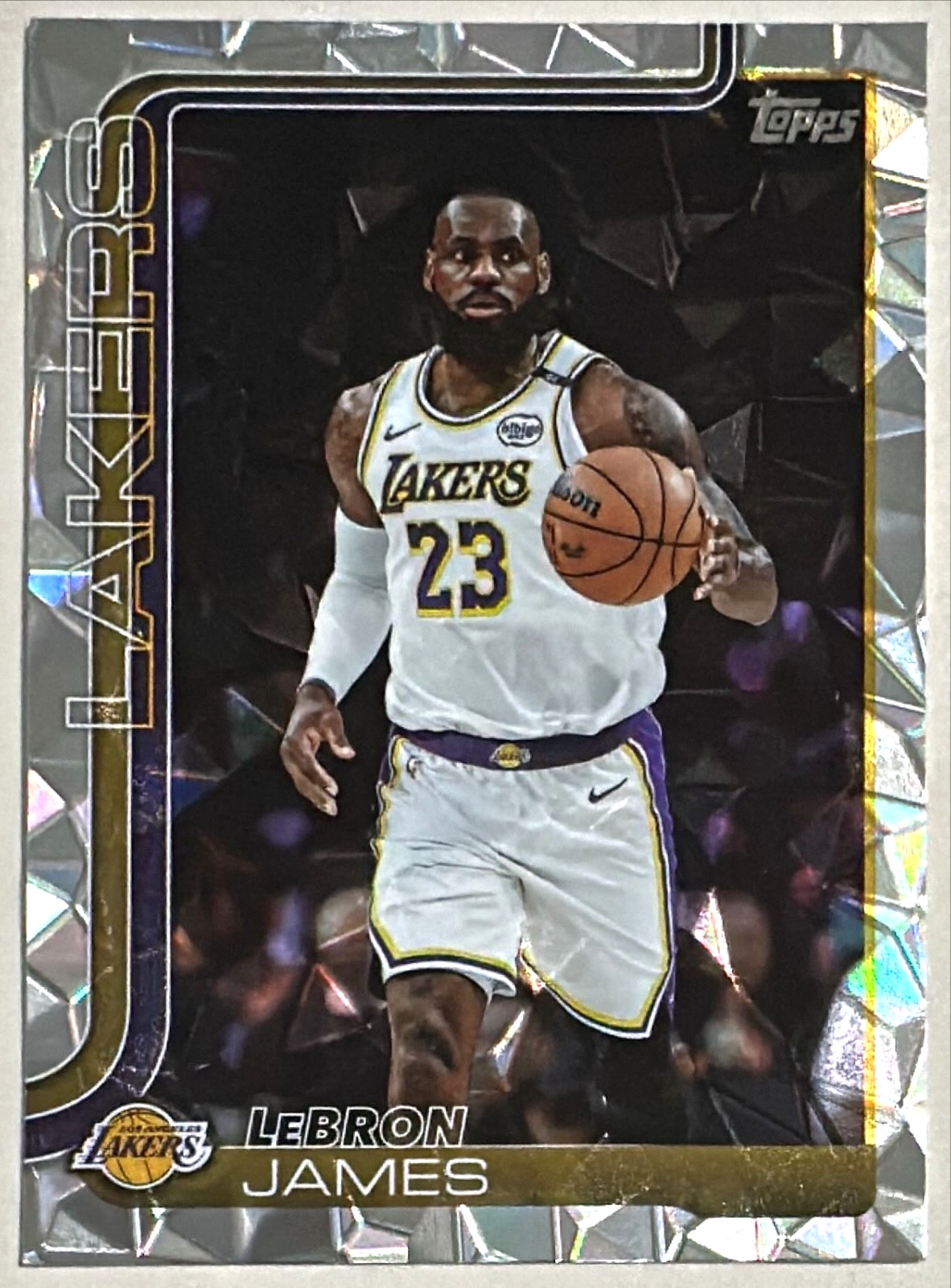 2025-26 Topps Flagship LeBron James Diamante Foil Parallel #150 Lakers Exclusive