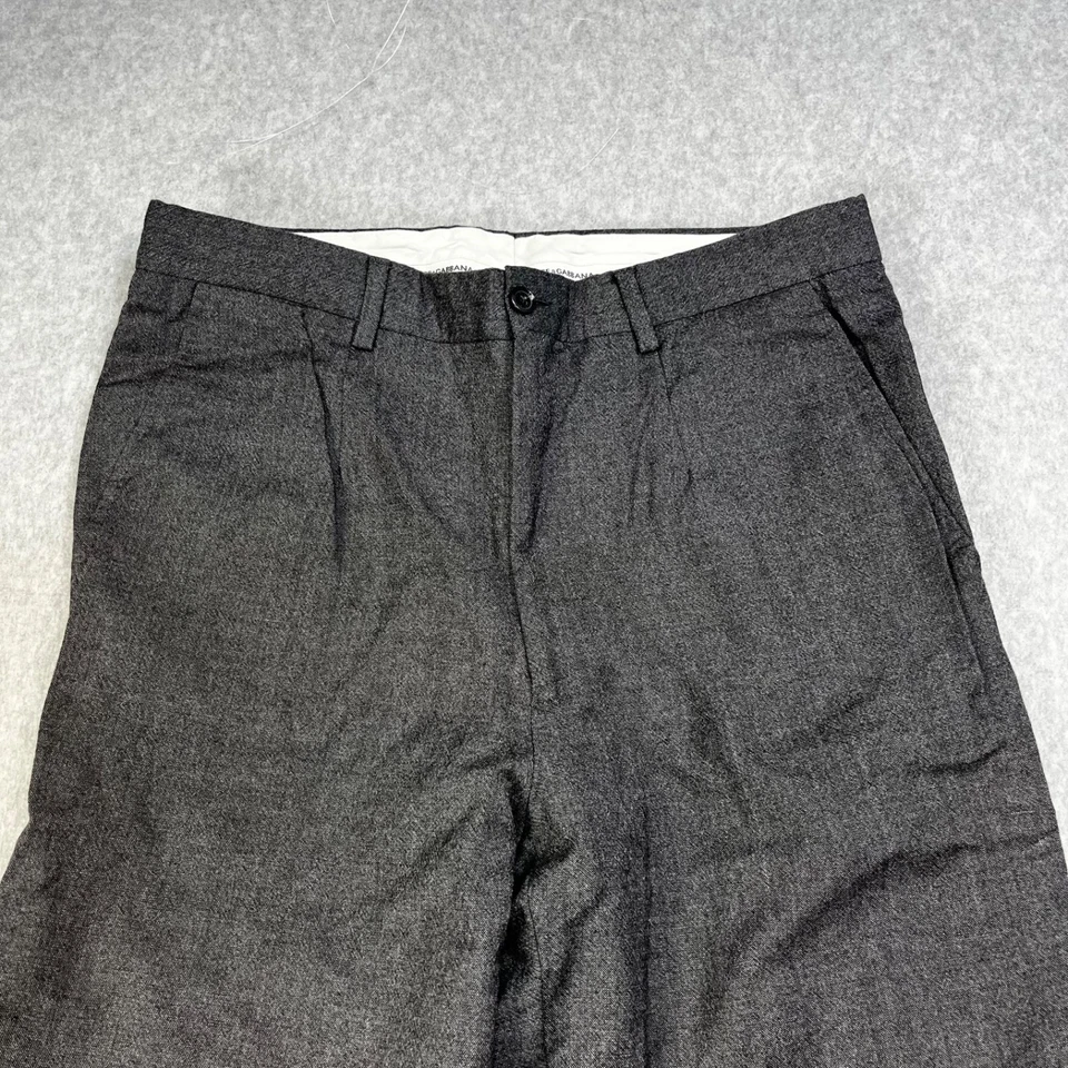 Pantalones de vestir Dolce & Gabbana para hombre 31x34 gris frente plano lana de diseñador Foto 2 de 4