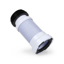 Flexible Toilet Pan Connector WC Waste Soil Pipe 260-550mm