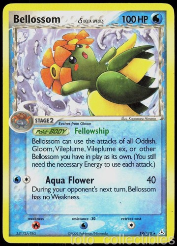 Bellossom 19/110 Rare Holon Phantoms Pokemon Lightly Played
