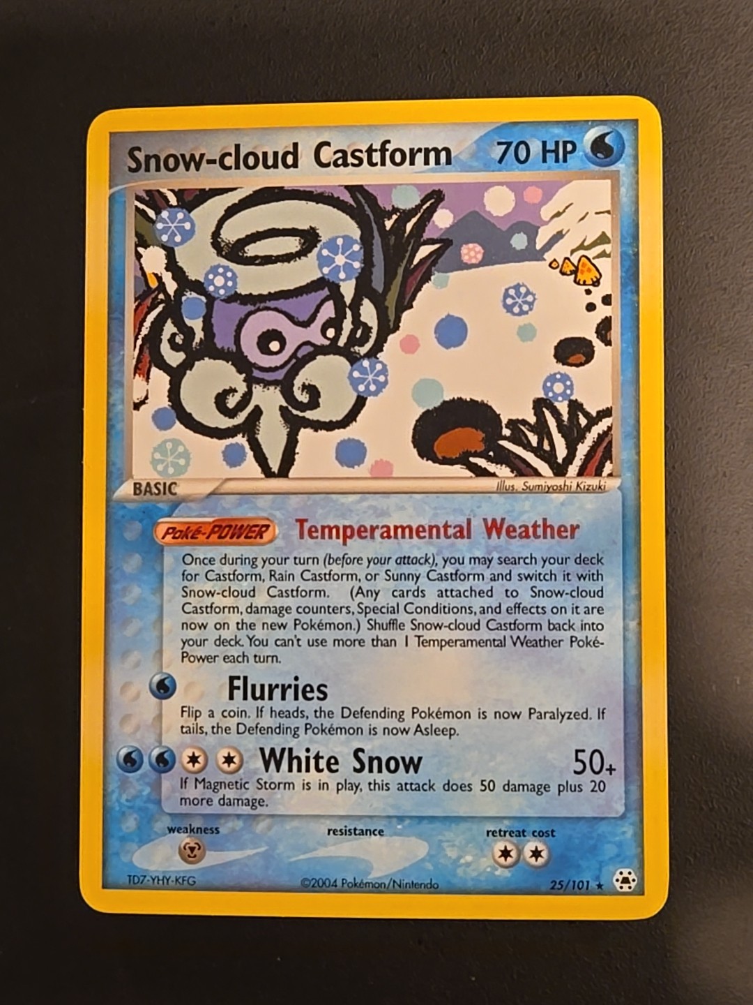 Snow-cloud Castform 25/101 Hidden Legends Regular NM- LP Pokemon TCG 2004