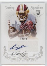2013 Panini National Treasures Rookie Signatures 90/99 Chris Thompson Auto 1rm4