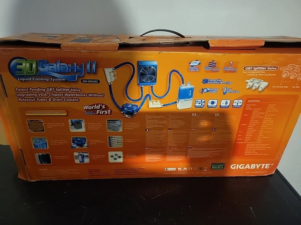Gigabyte GH-WIU02 3D Galaxy II - Liquid cooling system ( Socket 775, AM2 ) alumi - Image 4 of 4