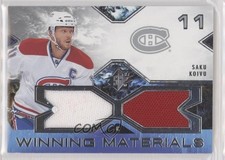 2021-22 SPx Winning Materials Saku Koivu #WM-SK 14rg