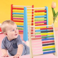 Wooden Abacus Child Math Educational Learning Toy Calculat Bead Counting Gifts