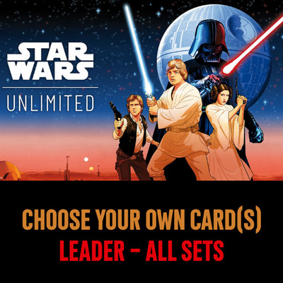 Star Wars Unlimited Leader Cards Choose Your Leader SOR SEC C/, R and Hyperspace