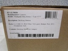 LENOVO KIT-LE-78539 Docking Station for Thinkpad Mini Series 3 Type 4337 NEW