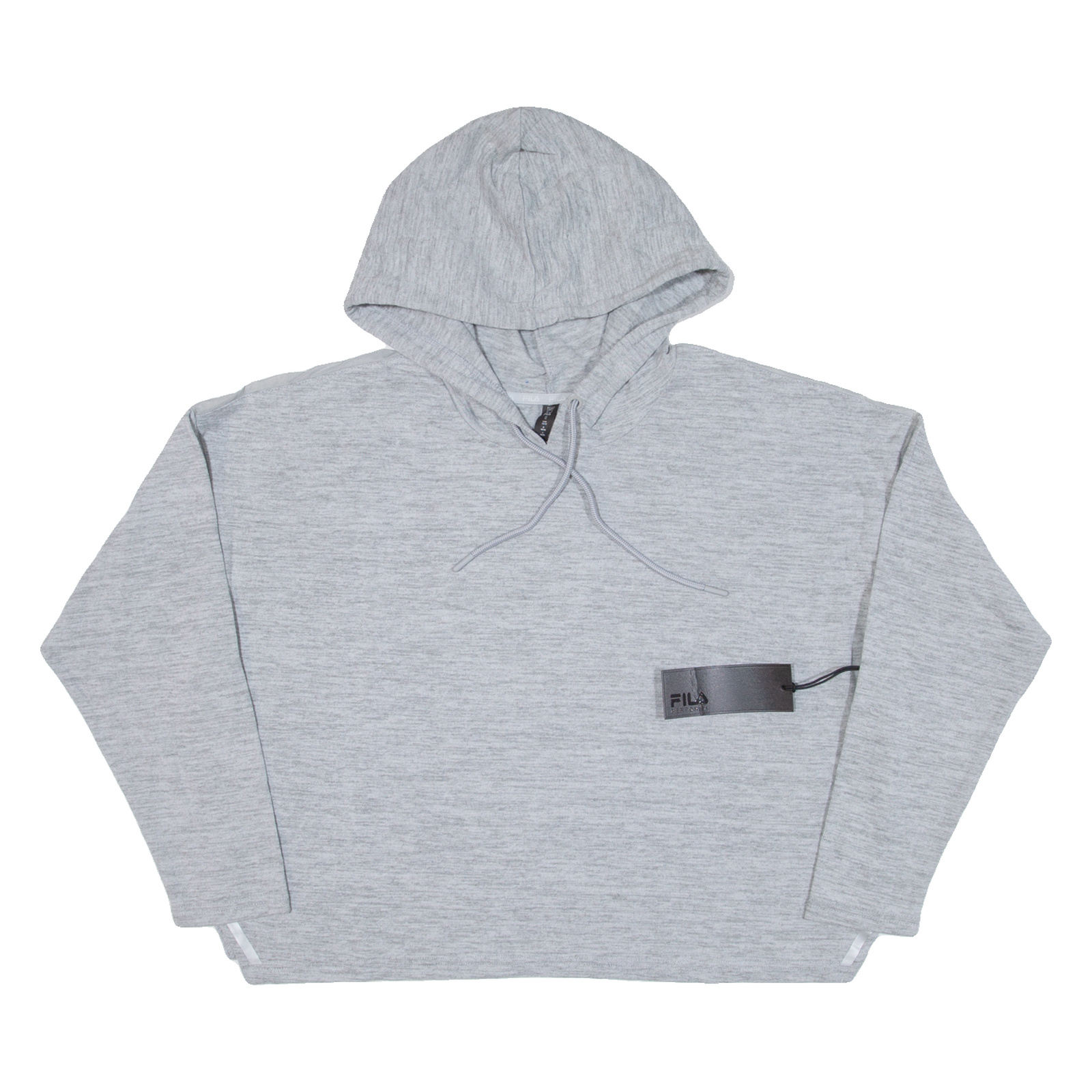 Felpa con cappuccio FILA Cropped donna grigia UK 18