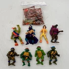 Vintage TMNT Ninja Turtles Lot Of 8 w/ Accessories - Toxie Splinter Shredder