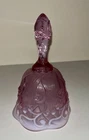Fenton Glass Bell Lavender Purple Lily of the Valley Original Tag 6”