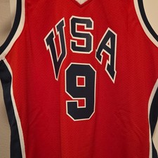 Mitchell & Ness Authentic Michael Jordan USA Basketball 1984 Red Jersey #9