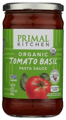 Organic Tomato Basil Pasta Sauce By Primal Kitchen 24 Oz