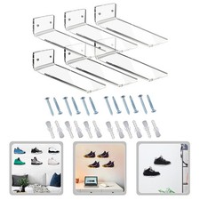  6 Pcs Sneaker Shelf Shelves for Collection Floating Shoe Display