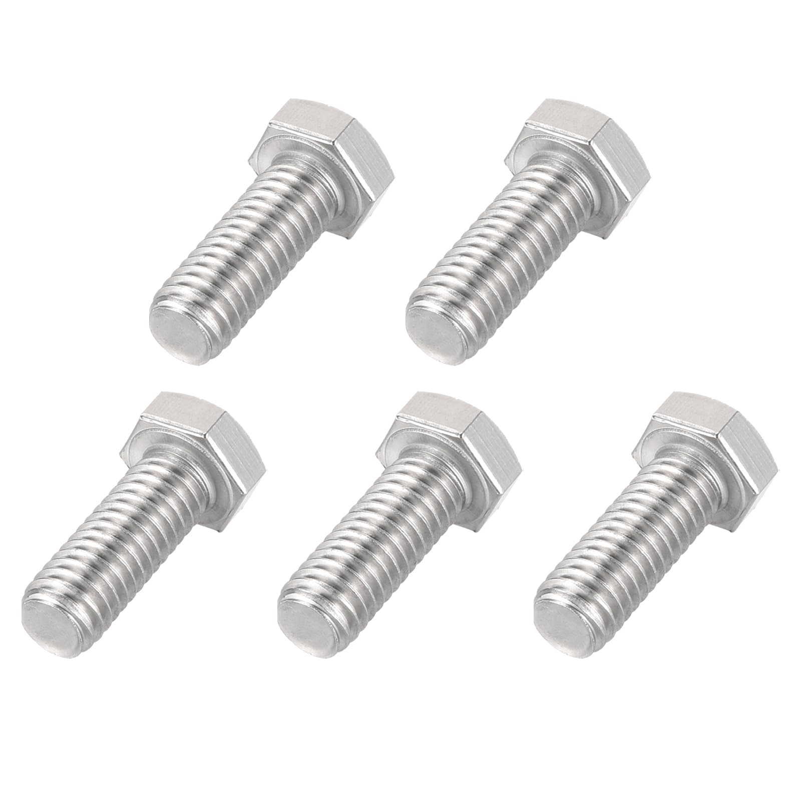 OFFERTA 5 PEZZI: Bulloni Esagonali QUARKZMAN 3/8-16x1" Inox 304