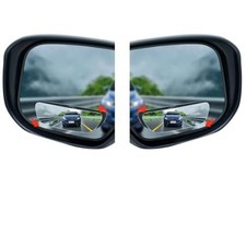 Blind Spot Mirrors Pcs Black 3.9 Inch x 1.18 inch Angle Adjustable Self 2