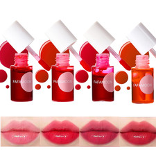 4PCS Lip Stain,Fafamoon Long Lasting Lip Gloss,Moisturizing Lip Gloss,Non Sticky