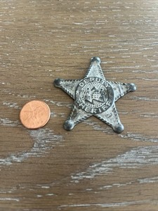 Vintage Obsolete Deputy Sheriff Thin Metal Star Pin