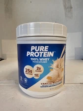 Pure Protein Powder - Whey, High Protein, Low Sugar, Gluten-Free, Vanilla 16oz