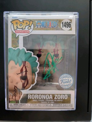 Funko Pop! One Piece Roronoa Zoro #923 Signed by Mackenyu PSA with Hard Case