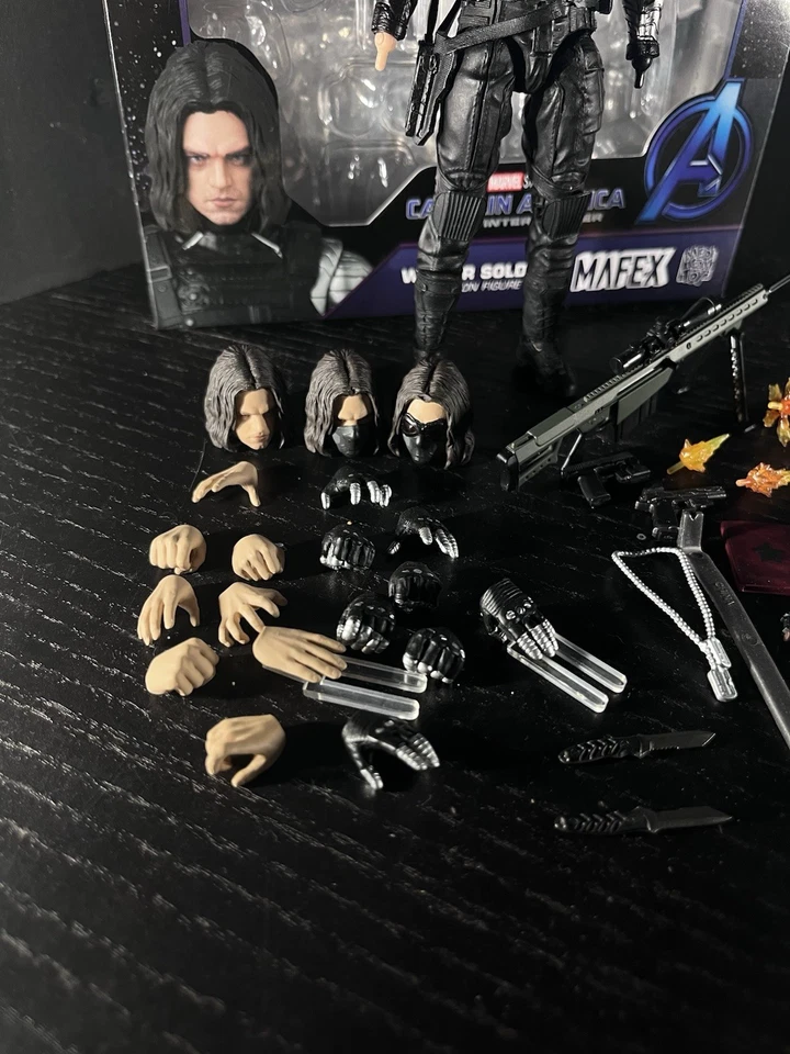 Juguete Medicom Mafex Nº203 Soldado de Invierno Usado Accesorios Extra Foto 3 de 4