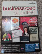 Summitsoft Business Card Studio Pro Disc  Download PC Design Software VG