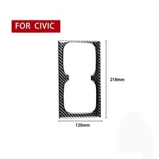 For Honda Civic 8th 2006-2011 Carbon Fiber Interior Water Cupholder Cover Trim