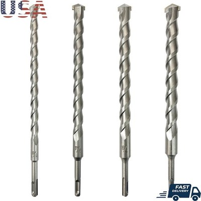 SDS Plus Hammer Drill Bits Set 5/8 3/4 7/8 1 Inch Carbide Steel Masonry New