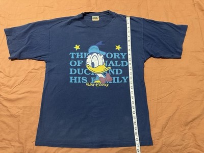 Vintage Donald Duck Single Stitch T-shirt L Made In Italy Disney