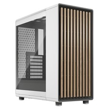 Fractal Design North Chalk White TG Clear Tint Case Mid Tower ATX FD-C-NOR1C-04