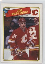 1988-89 O-Pee-Chee Jim Peplinski #243 1s7