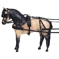 Tough1 Deluxe Nylon Driving Harness Pony Black
