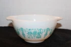 (JW) Vintage Pyrex® Amish Butterprint Turquoise White 1.5 Pint Mixing Bowl #441