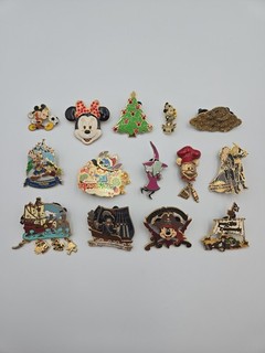 Disney Trading Pin Set Lot Assorted Enamel Pins Mixed Disney Characters