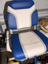 Boat Seat Low Back Fold Down Fishing Boat Seat Chair with Sponge Padding