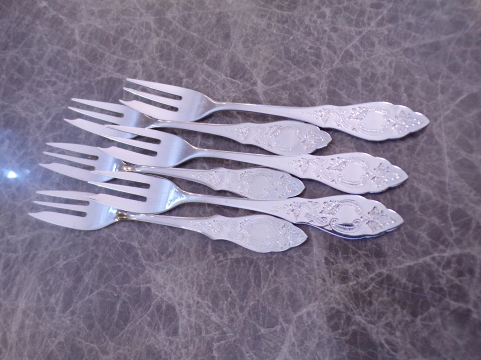 BSF FRIESENMUSTER Kuchengabeln für 6 Personen 18/8 TOP