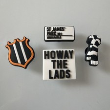 4 X Newcastle F.C. Shoe Charm - Compatible With Crocs - (REF#8)