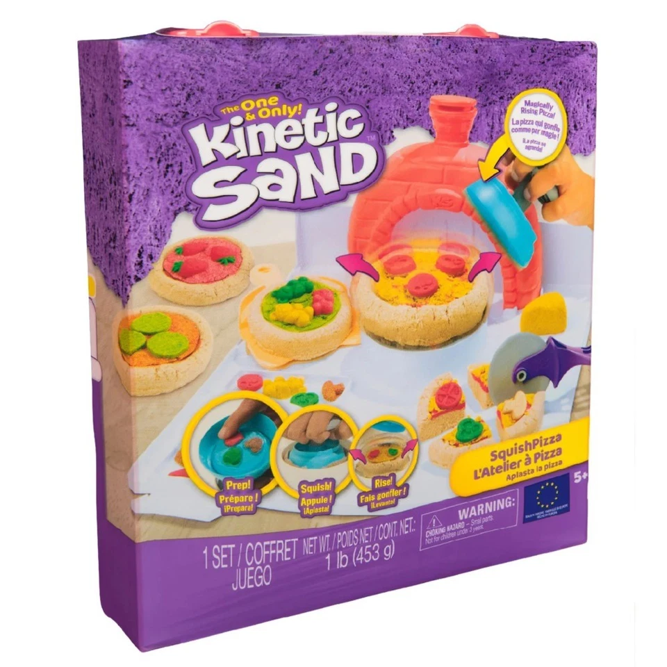Kinetic Sand Squish Pizza Playset NEW