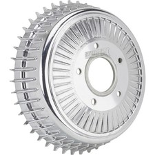 Fits Buick-style Polished Finned Brake Drum For Fits Ford Spindles 12 X 2