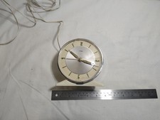 Metamec Alarm Clock used white face & body glow in the dark hands and numbers