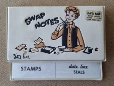 Vintage TEEN TIME DATE LINE SWAP NOTES Mid-Century Teenager Mailing Postcards 