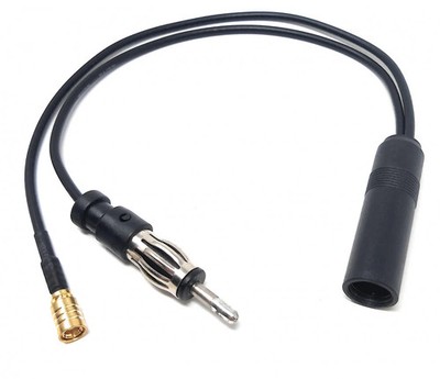 System-S DAB DAB+ Antennensplitter AM/FM und DAB Konverter Din Buchse zu DIN