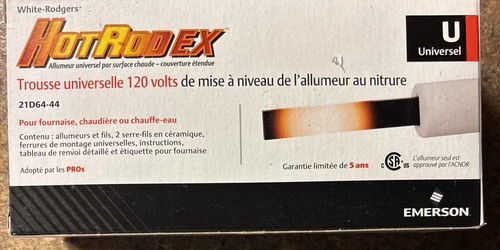 New White-Rodgers Hot Rod EX 21D64-44 120V Universal Nitride Ignitor Upgrade Kit