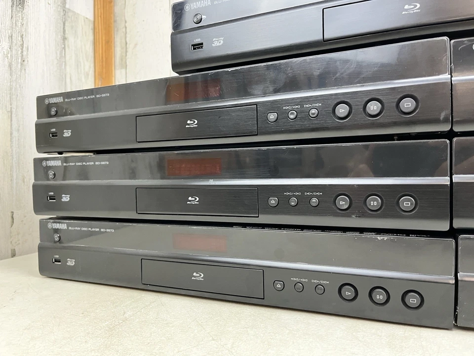 7x) Yamaha BD-S673 3D Wi-Fi Blu-ray плеер DLNA 1080p DivX без пульта дистанционного управления/шнуры протестированы - Изображение 3 из 4
